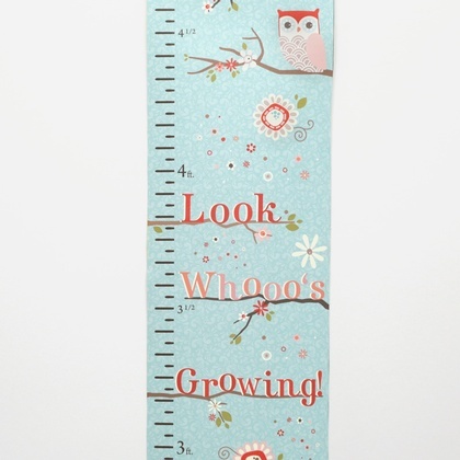 Whoo's Growing? Growth Chart Coral