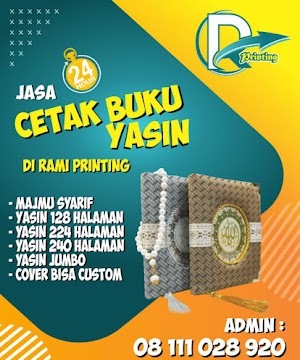 Tempat cetak buku yasin terdekat