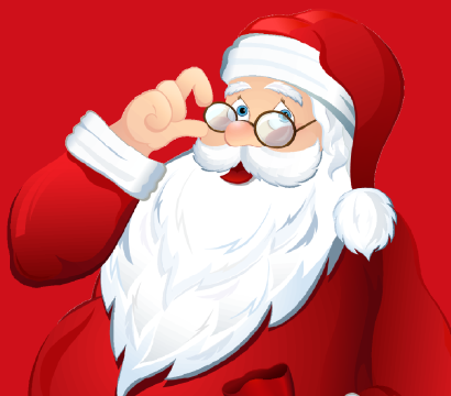 Santa vertical trimmed