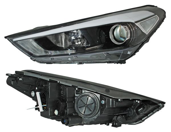 Faro Tucson 2016 2017 2018 Elect C/Motor 7 Pines IZQUIERDO (LADO PILOTO) código 20-F308-05-2B