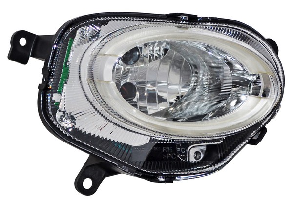 Faro Fiat 500 2016 2017 2018 2019 Sup DERECHO (LADO COPILOTO) código 20-F501-06-2B