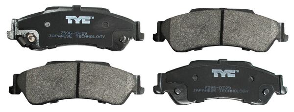 Balata Tras Blazer/ S10 1997 1998 1999 2000 2001 2002 2003 2004 2005 Semimetalica Jgo código 825-D729-MS