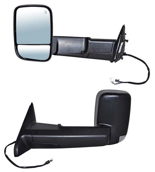 ESPEJO DODGE PU 13-16 1500/2500/3500/4000 ELECT POROSO TELESCOPICO C/LUZ INF C/DIRECC C/DESEMP C/SENS TEMP 12 PINES BBB3.1.08 IZQ