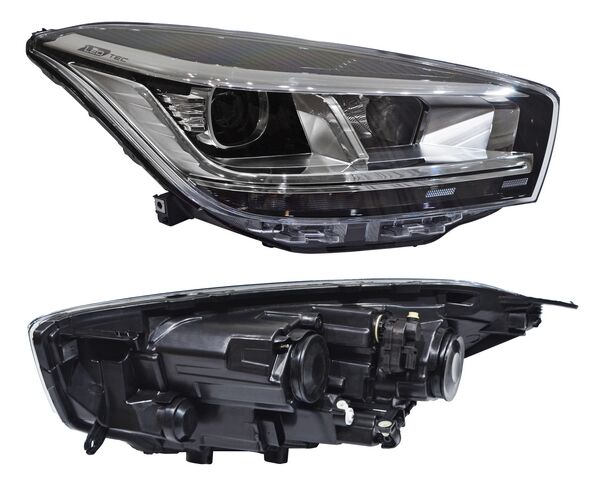 Faro Tiggo 4 Pro 2022 2023 2024 Filo Sup Negro Leds DERECHO (LADO COPILOTO) código FCHT423NLR