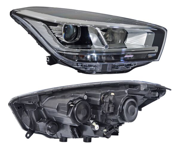 Faro Tiggo 4 Pro 23 Filo Sup Negro DERECHO (LADO COPILOTO) código FCHT423NR