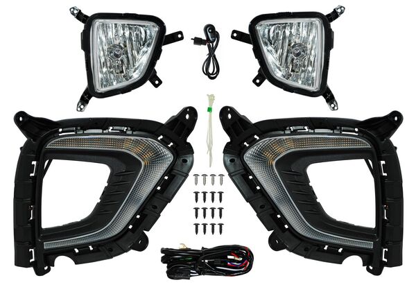 Faro Niebla Creta 2019 2020 C/ Leds C/Parrilla Jgo código HY9571-LED