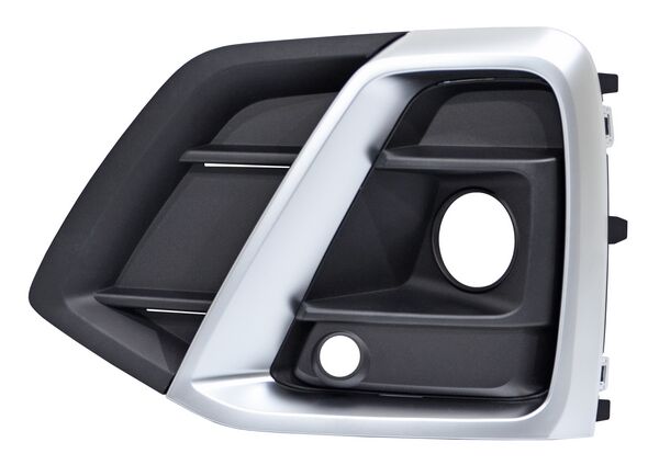 REJILLA AUDI Q5 21-24 P/FARO NIEBLA C/HOYO P/SENS C/MOLD SATIN NEGRA 288 IZQ