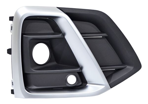 Rejilla Audi Q5 2021 2022 2023 2024 P/Faro Niebla C/Hoyo P/Sens C/Mold Satin Negra DERECHO (LADO COPILOTO) código PAQ521FGR