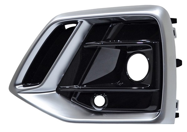 Rejilla Audi Q5 2021 2022 2023 2024 P/Faro Niebla C/Hoyo P/Sens C/Mold Satin Lisa IZQUIERDO (LADO PILOTO) código PAQ521FPL