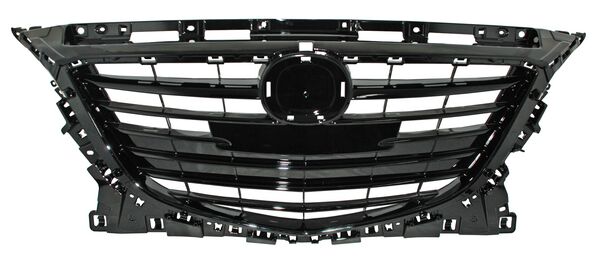 Parrilla Mazda 3 2014 2015 2016 2.5L Inserto S/Molduras Negro Brillante código PM314I2