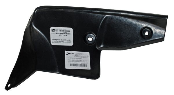 Tolva Salpicadera Yaris 2012 2013 2014 3/5P Ce/L/Le Secc Tras Plastico DERECHO (LADO COPILOTO) código TISTYA12TRP