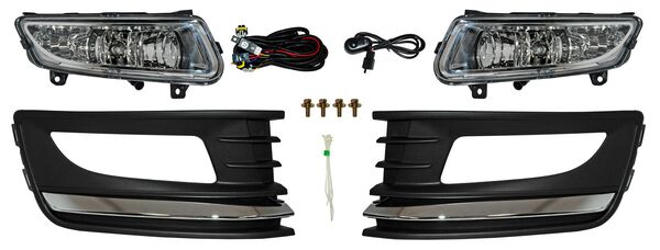 Faro Niebla Vento 2016 2017 2018 2019 2020 Linea Anterior C/Parrilla C/Mold Crom Jgo código VW844