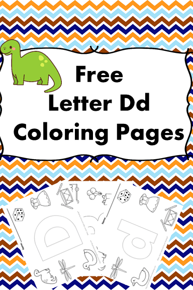 Letter D Coloring Pages