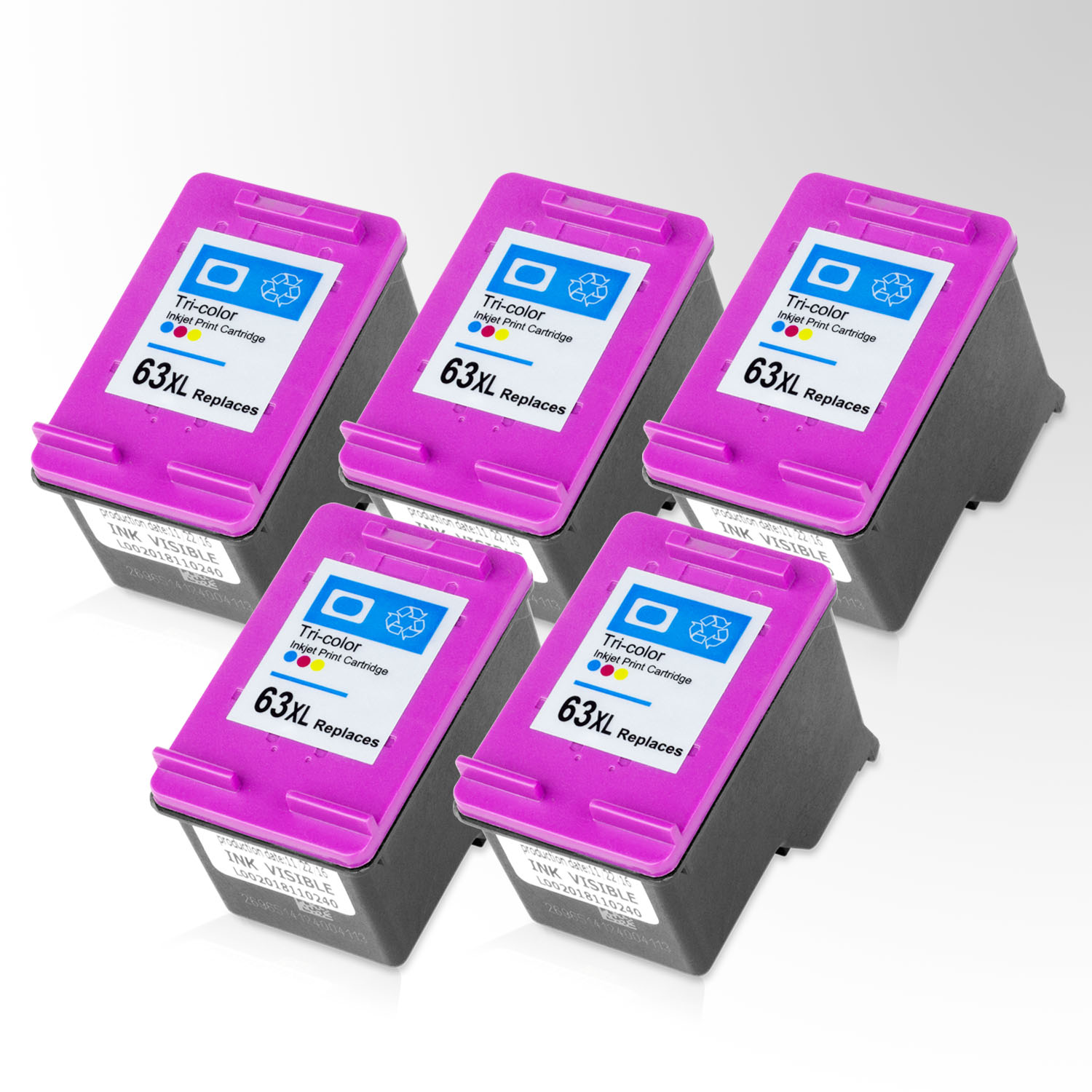 f6u63an hp 63xl all ink toner remanufactured hp printer compatible color high yield replacement cartridge w auto ink level reset tricolor 5pk - Replacement Ink Cartridges f6u63an hp 63xl all ink toner remanufactured hp printer compatible color high yield replacement cartridge w auto ink level reset tricolor 5pk - Replacement Ink Cartridges