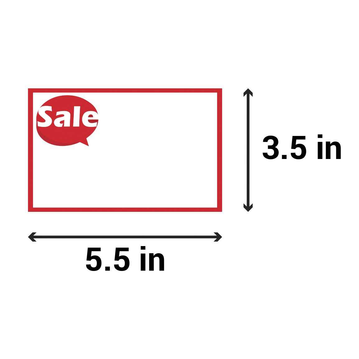 Sale Sticker Label Retail Clearance Yard Garage Sale Write-On Blank 5.5/" x 3.5/"