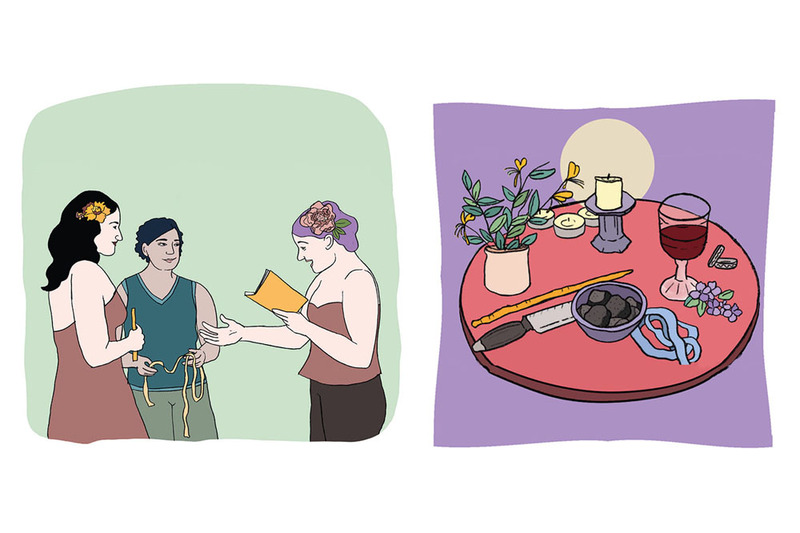 Interior illustrations from Handfasting