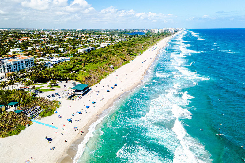 Aerial view of Boca Raton, Florida