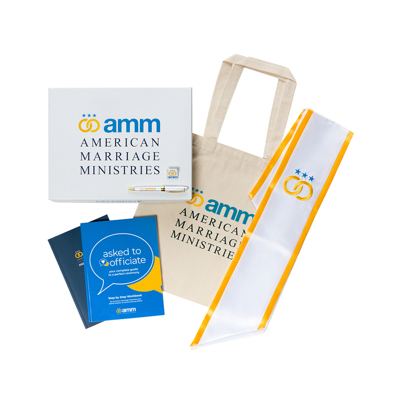 Product image of the AMM Signature Wedding Officiant Package