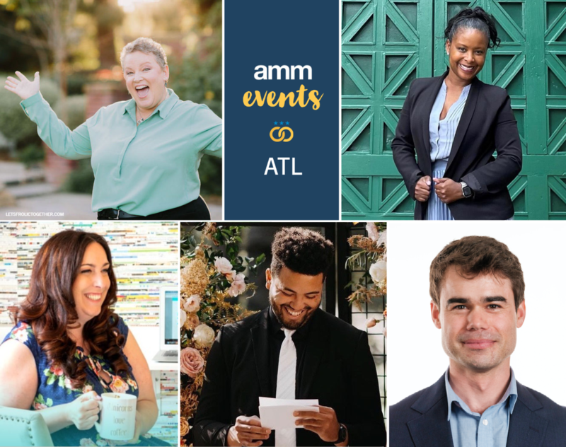 AMM Speakers for ATL GA Wedding Officiant education and networking, Bethel Nathan, Jimmie Berguin, Lewis King, Tracy Brissom, and Raquel Solomon