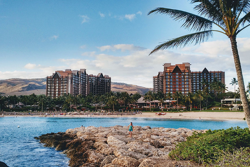 Disney resort in Hawaii, on the shore