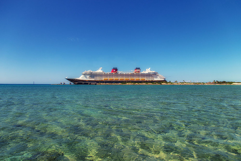 Disney cruise ship sailing 