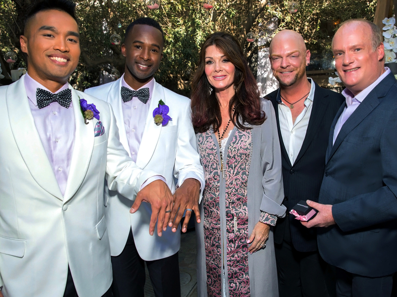 Lisa Vanderpump and wedding party