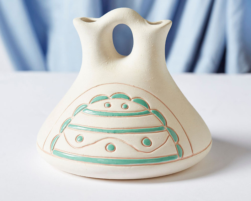 A traditional Navajo wedding vase
