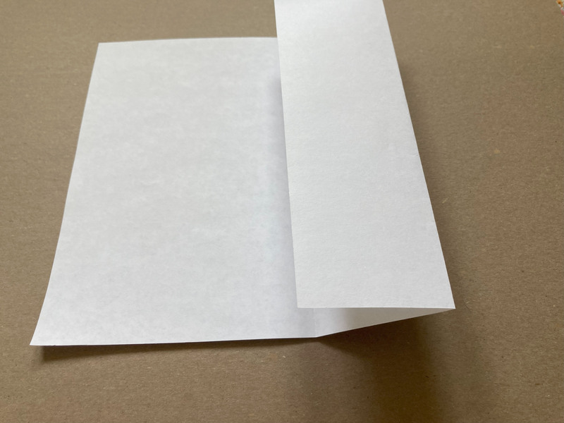 how to fold a zine, fold side in toward middle crease
