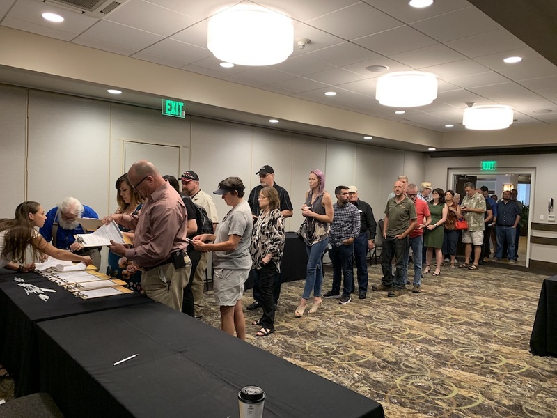 Ministers line up in Tennessee to get ordained by American Marriage Ministries staff