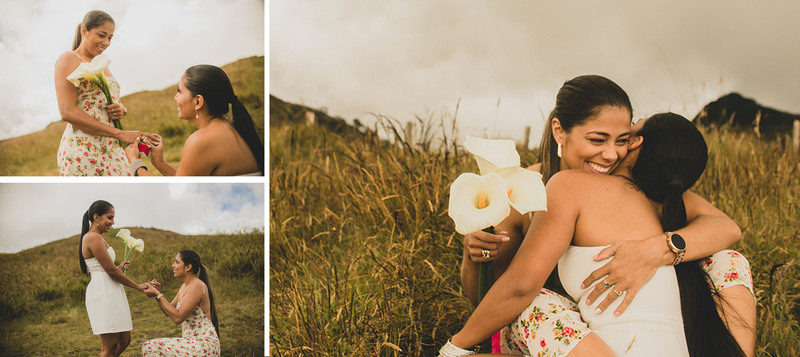 Two women take turns proposing to each other