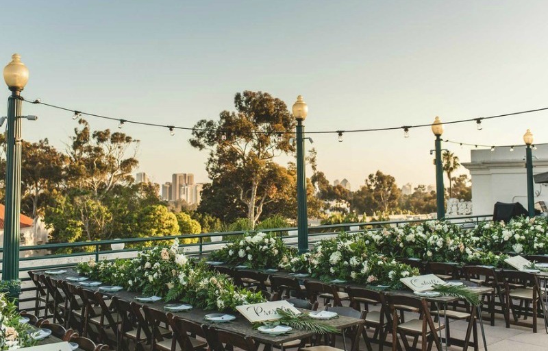 Photo of San Diego Natural History Museum rooftop wedding venue