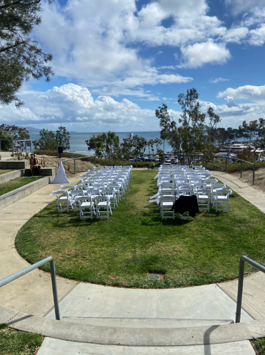View of the marina from the Lantern Bay Park ampitheater