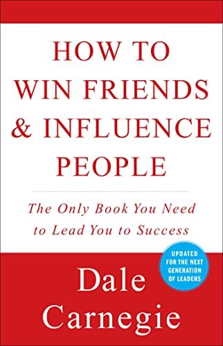 book cover, red and white text