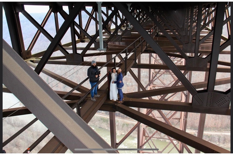 Elopement on the New River Gorge Bridge Walk National Park West Virginia