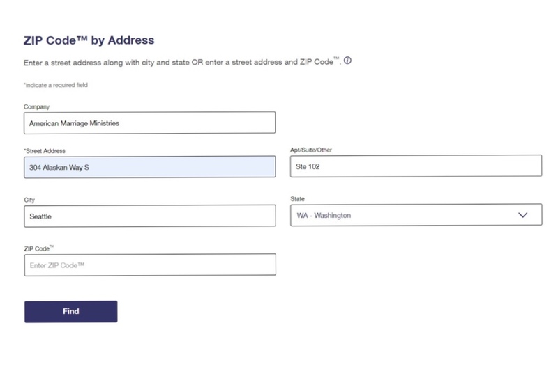 how to find your county, using AMM's street address in Seattle