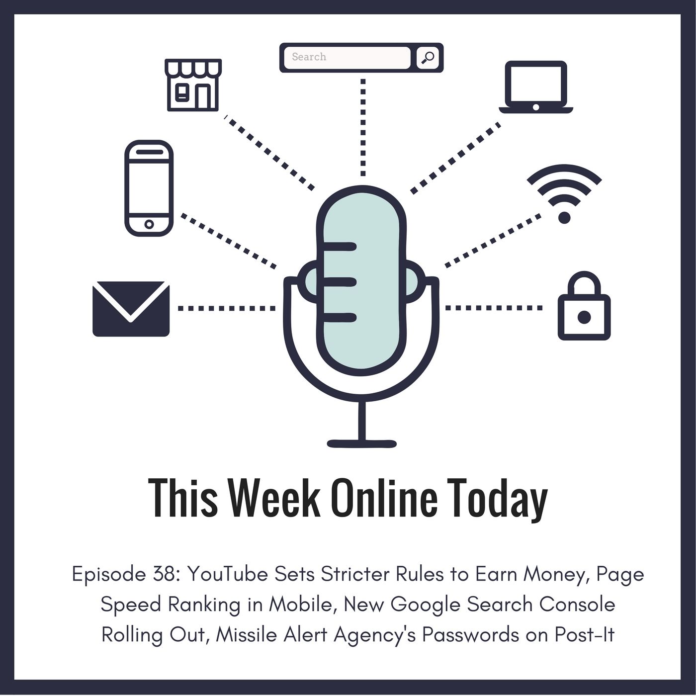 Episode #38: YouTube Sets Stricter Rules to Earn Money, Page Speed Ranking in Mobile, New Google Search Console Rolling Out, Missile Alert Agency's Passwords on Post-It