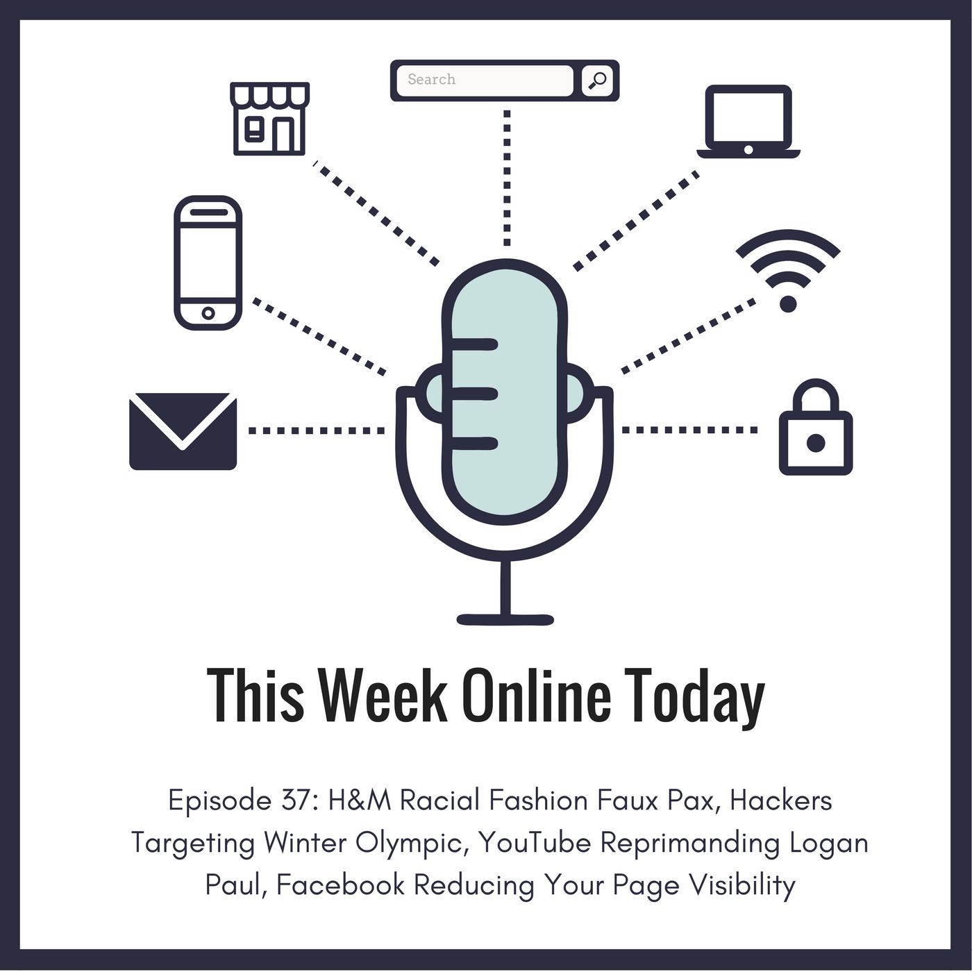 Episode #37: H&M Racial Fashion Faux Pax, Hackers Targeting Winter Olympic, YouTube Reprimanding Logan Paul, Facebook Reducing Your Page Visibility
