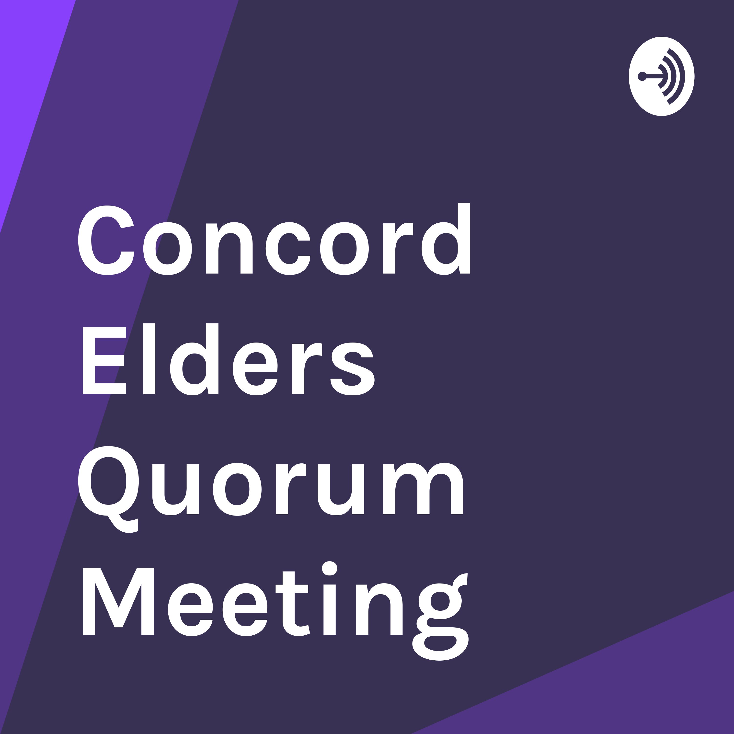 July 1st Elders Quorum Meeting