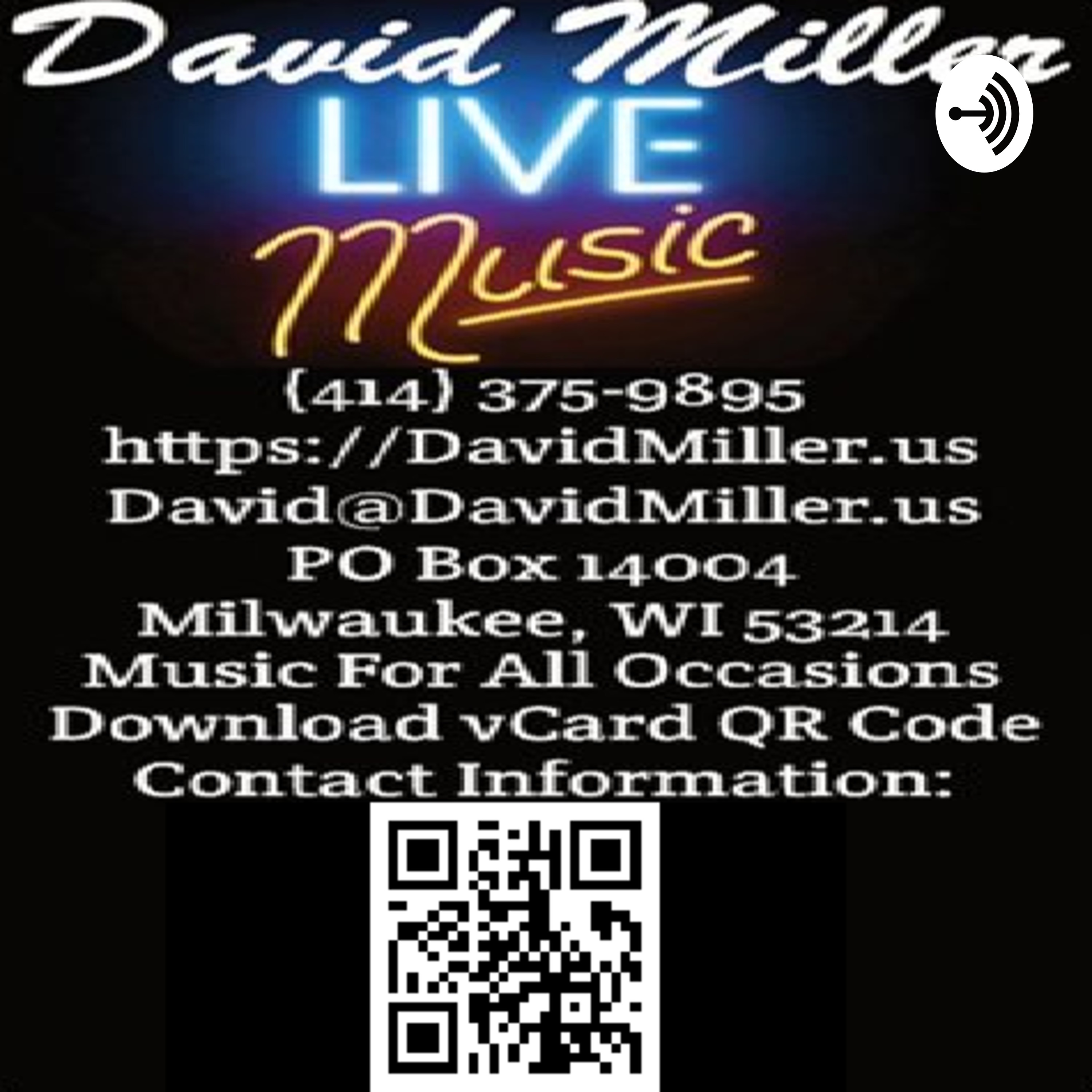 David Miller podcast of originals and band covers.