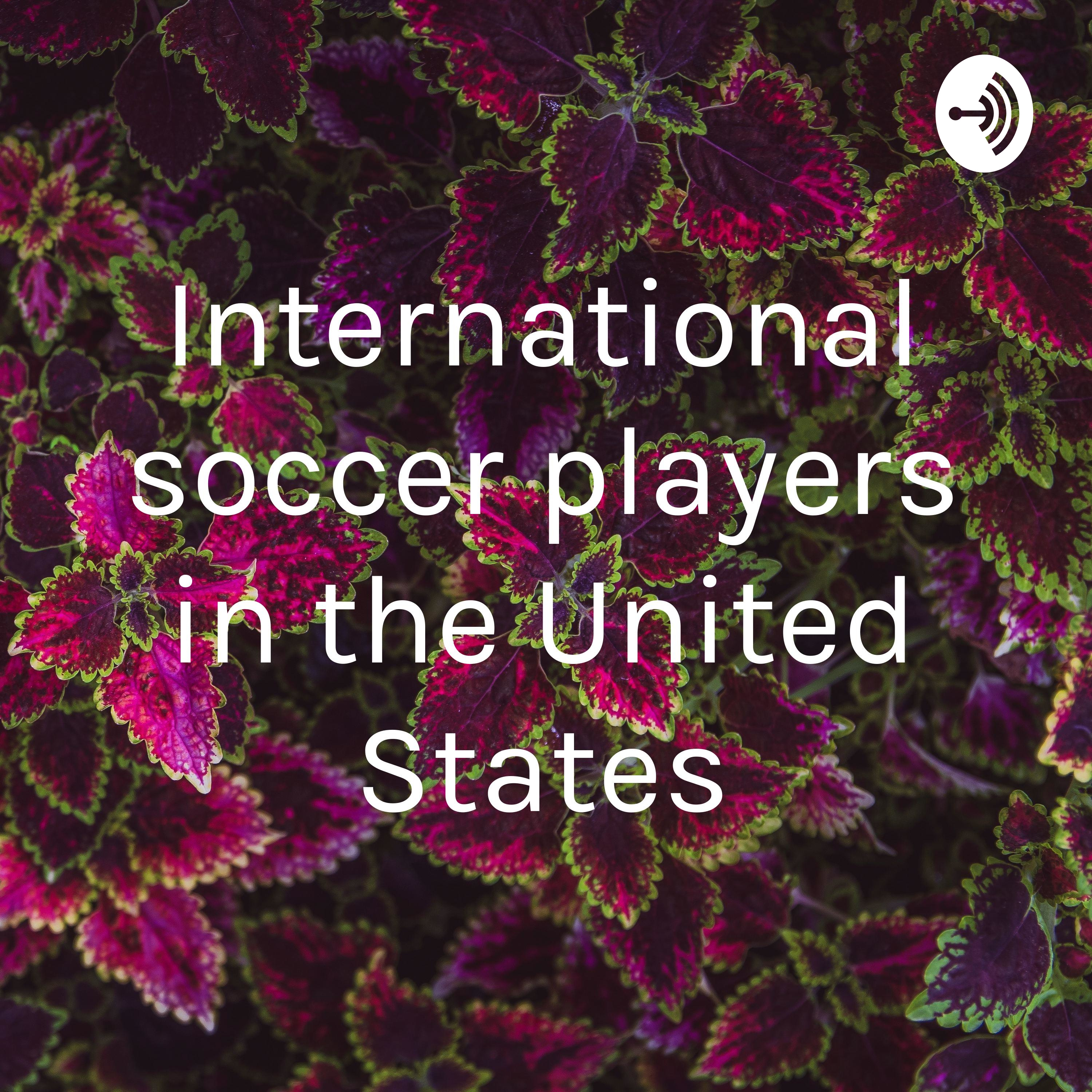 International soccer players in the US