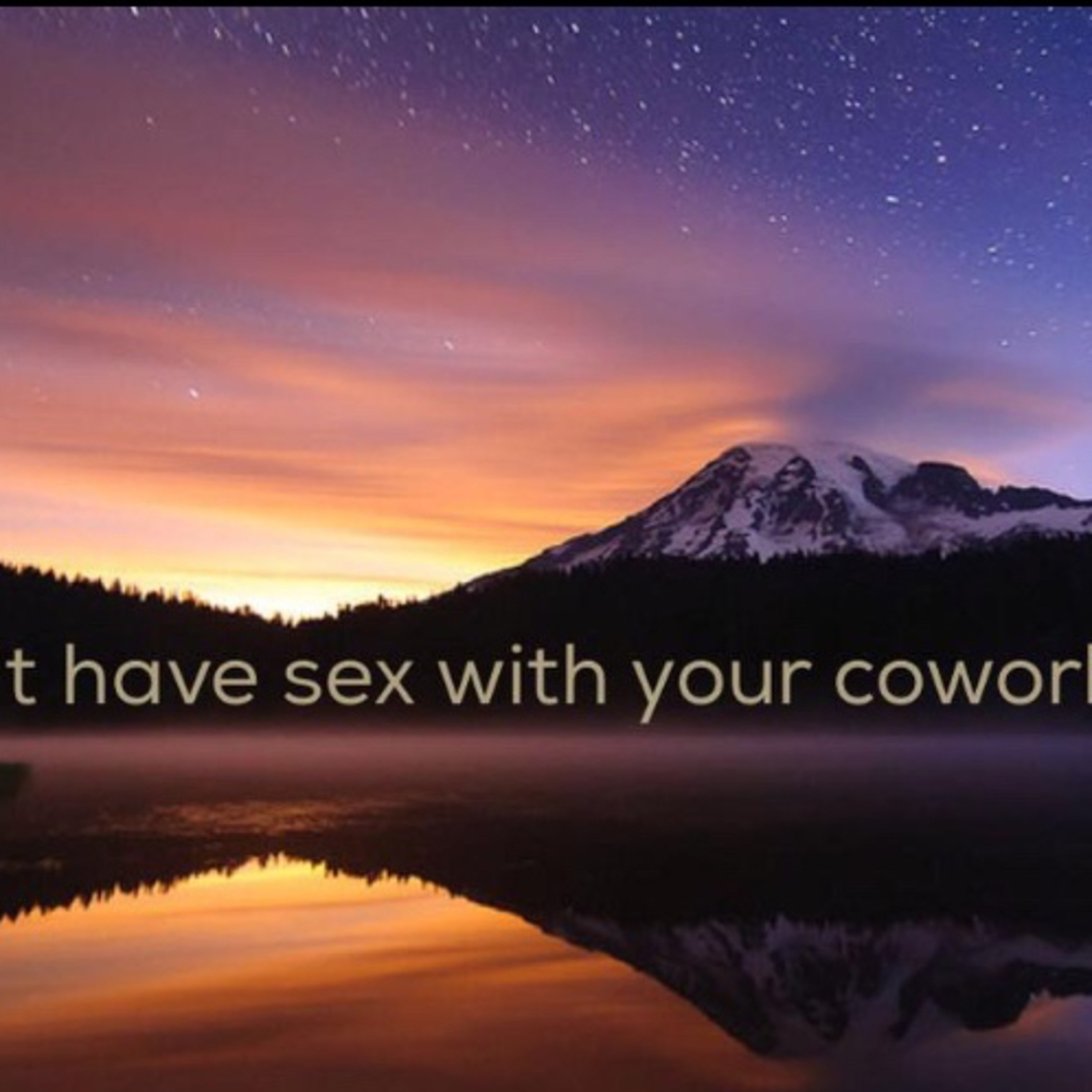 Let’s talk about sex.