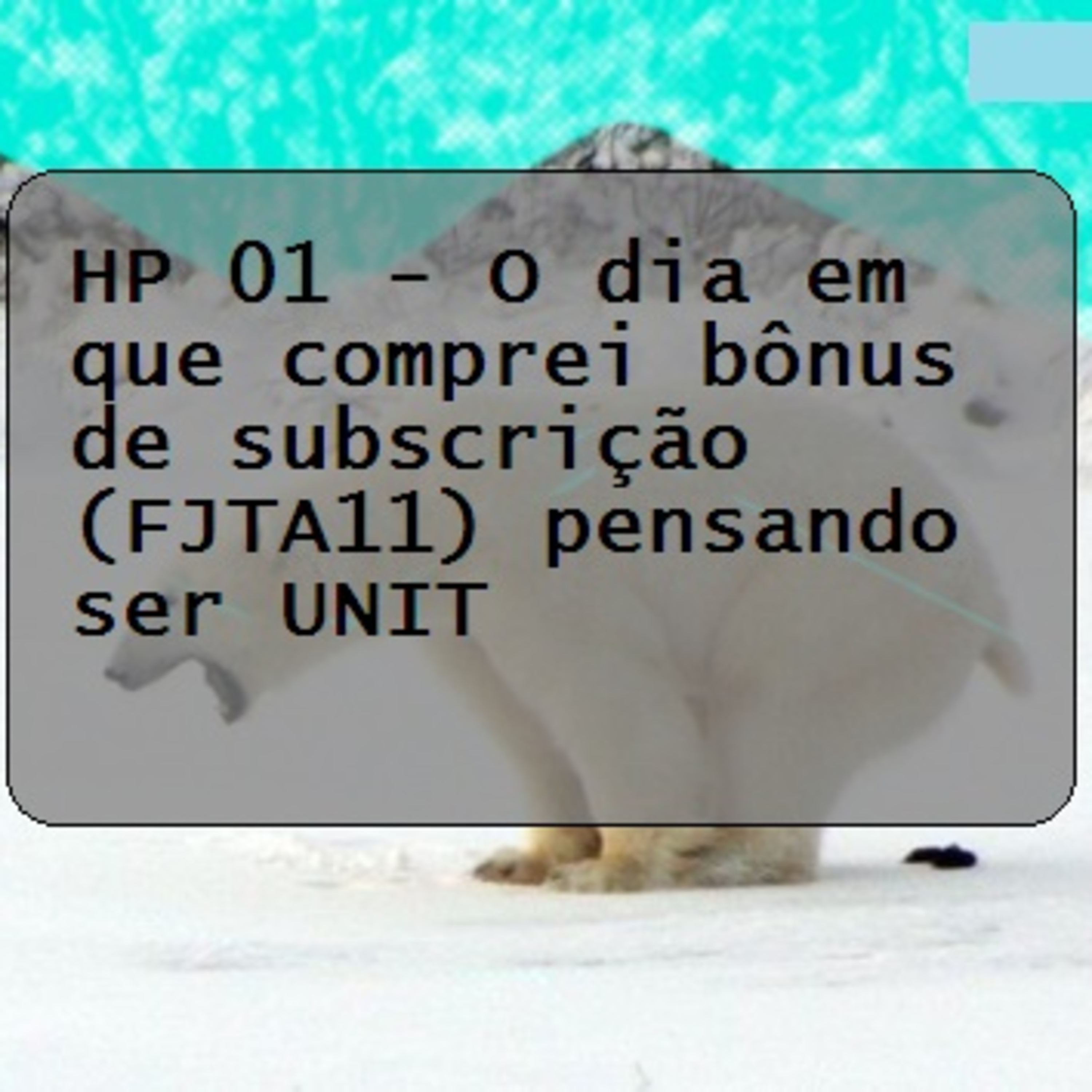 hp 01 - O dia em que comprei bônus de subscrição (FJTA11) pensando ser UNIT