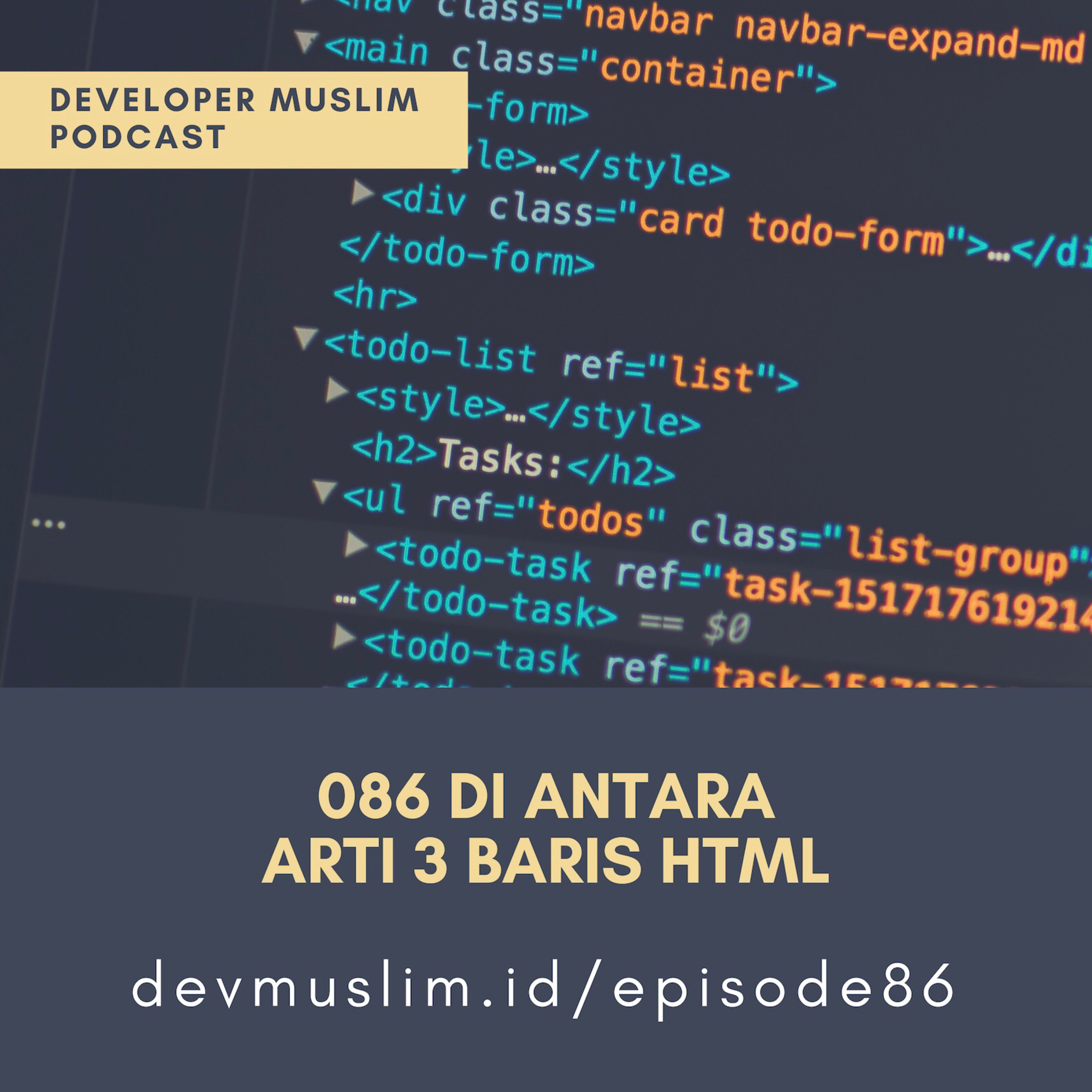 086 Di Antara Arti 3 Baris HTML