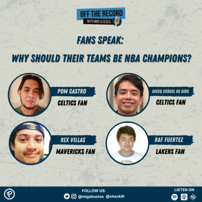 S03E11 (Part 3): Fans talk with Pom Castro, Diego Vergel De Dios, Rex Villas, & Raf Fuertez