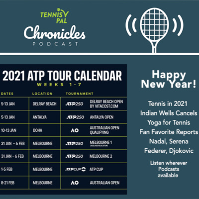 Happy New Year 2021 Tennis! Indian Wells Cancels + Yoga for Tennis Book + Fan Favorite Reports feat Roger Federer, Rafael Nadal, Serena Williams, Novak Djokovic Podcast