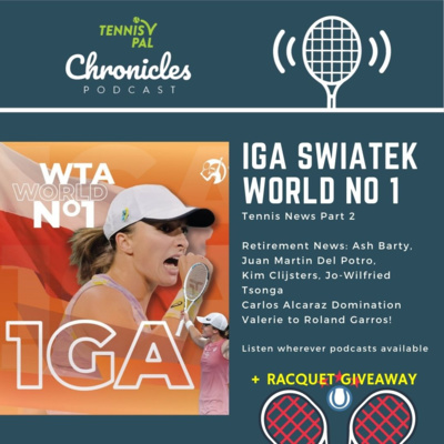 State of Tennis Part 2: IGA SWIATEK WORLD NO1, Carlos Alcaraz Dominates, Retirements Ash Barty, Juan Martin Del Potro, Kim Clijsters, Jo-Wilfried Tsonga