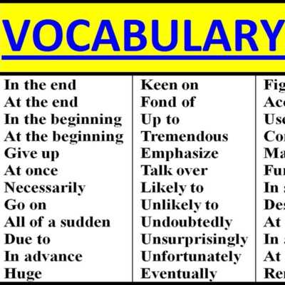 Vocabulary 6