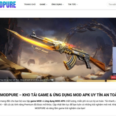 MODPURE - Kho Tải Game & Ứng Dụng MOD APK Miễn Phí