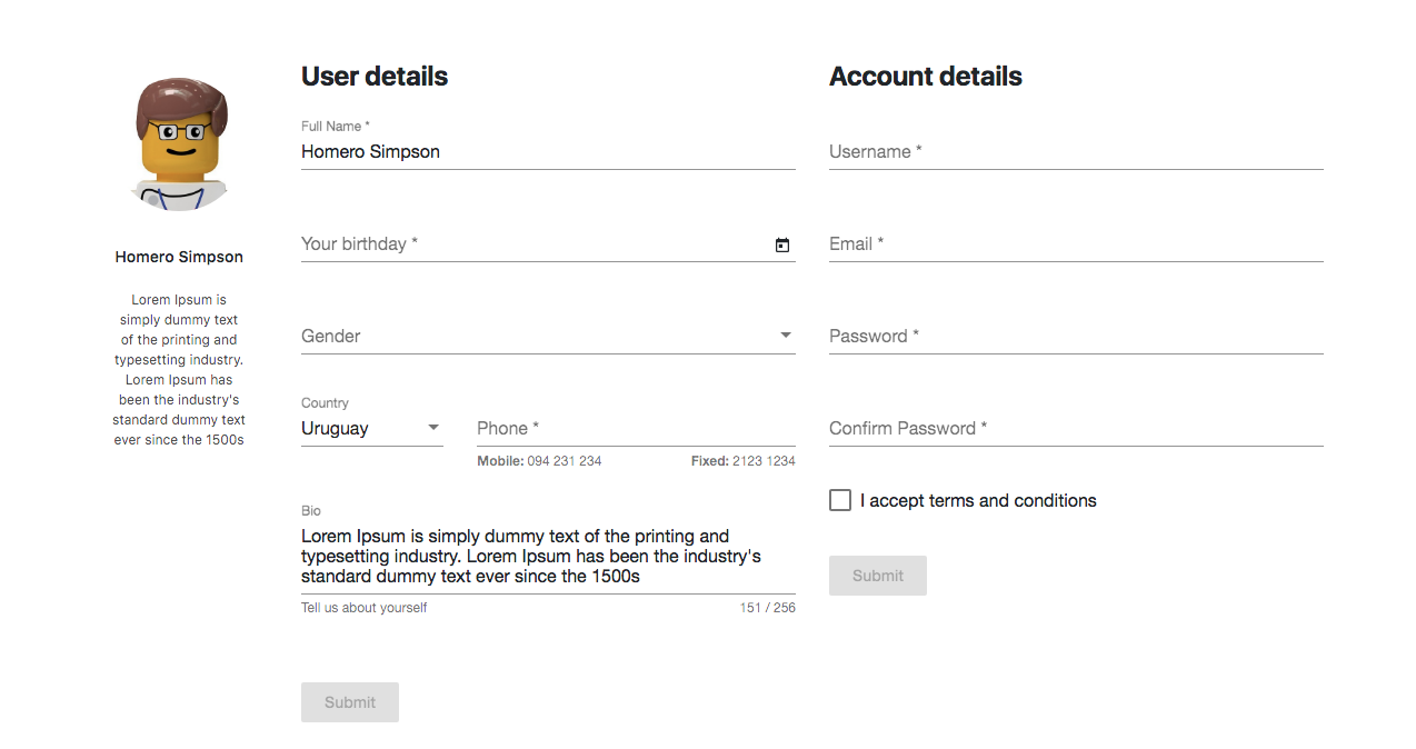 Perfect MVC code: Angular 5 Forms and Validations