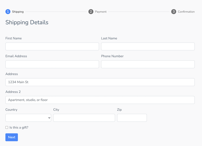 angular forms stepper